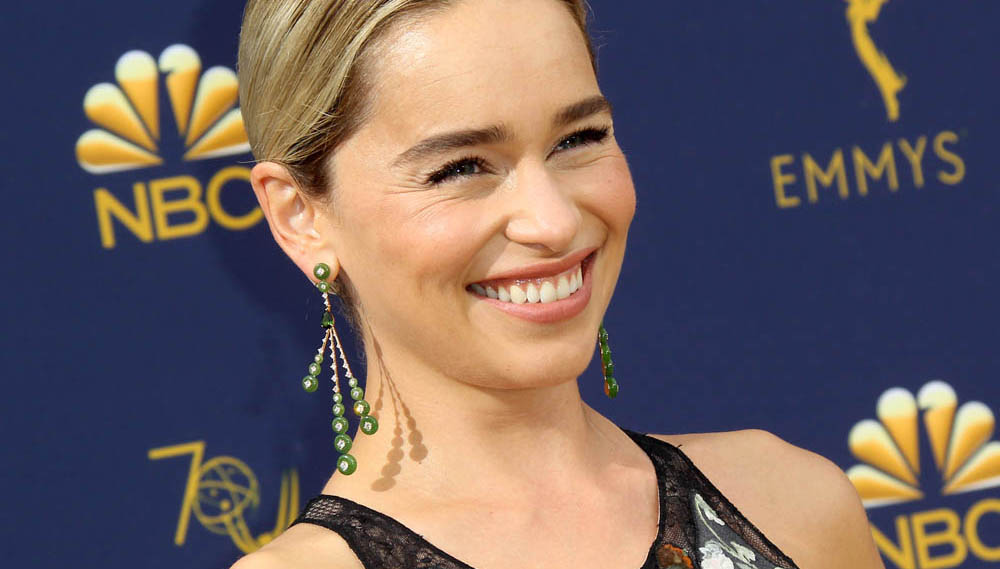 Emilia Clarke attends the 70th Emmy Awards at Microsoft Theater on Septembe...